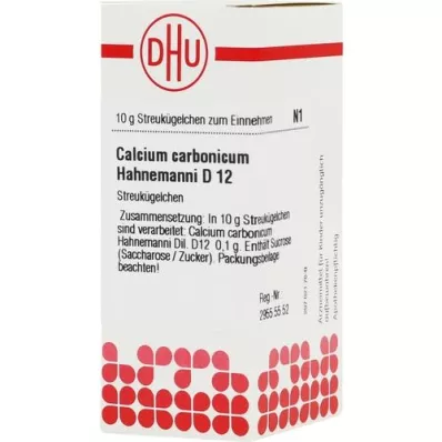 CALCIUM CARBONICUM Hahnemanni D 12 bolletjes, 10 g
