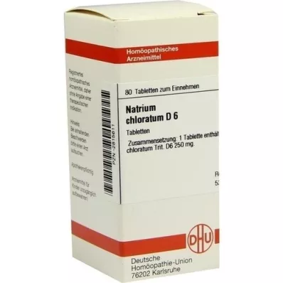 NATRIUM CHLORATUM D 6 tabletten, 80 stuks