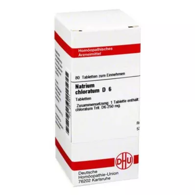 NATRIUM CHLORATUM D 6 tabletten, 80 stuks
