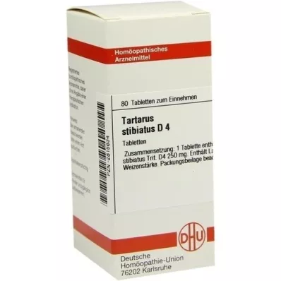 TARTARUS STIBIATUS D 4 tabletten, 80 st