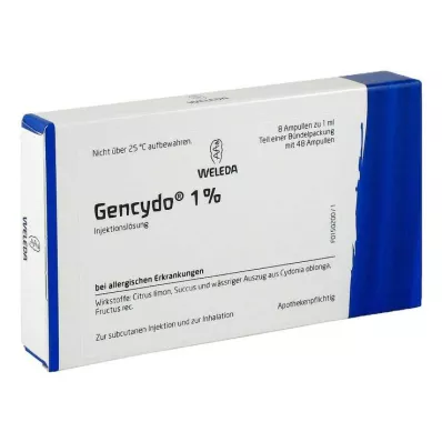 GENCYDO 1% oplossing voor injectie, 48X1 ml