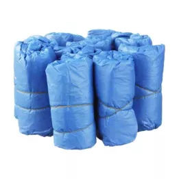 ÜBERSCHUHE Wegwerp plastic blauw, 100 stuks