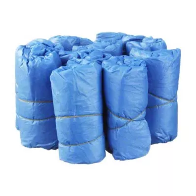 ÜBERSCHUHE Wegwerp plastic blauw, 100 stuks
