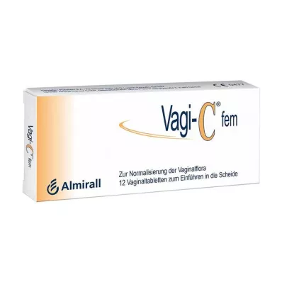 VAGI C Fem vaginale tabletten, 12 stuks VAGI C Fem vaginale tabletten, 12 stuks