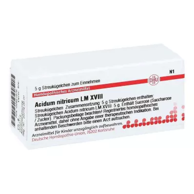 ACIDUM NITRICUM LM XVIII Bolletjes, 5 g ACIDUM NITRICUM LM XVIII Bolletjes, 5 g