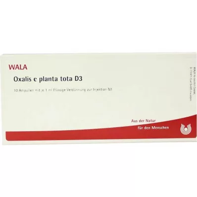 OXALIS E planta tota D 3 Ampullen, 10X1 ml OXALIS E planta tota D 3 Ampullen, 10X1 ml