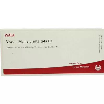 VISCUM MALI e planta tota D 3 Ampullen, 10X1 ml VISCUM MALI e planta tota D 3 Ampullen, 10X1 ml