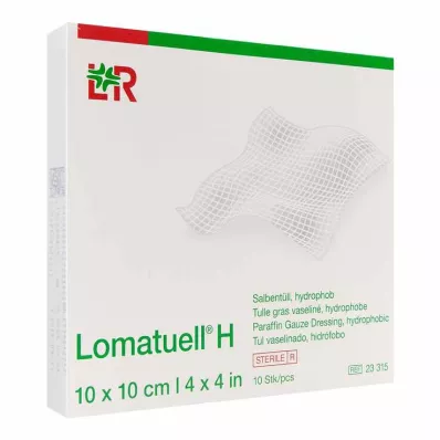 LOMATUELL H Zalftule 10x10 cm steriel, 10 stuks