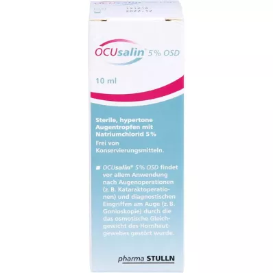 OCUSALIN 5% OSD Oogdruppels, 1X10 ml
