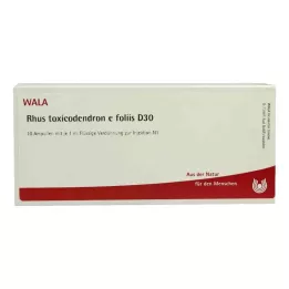 RHUS TOXICODENDRON E foliis D 30 Ampullen, 10X1 ml
