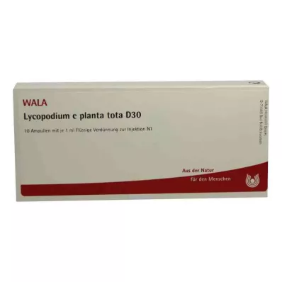 LYCOPODIUM E planta tota D 30 Ampullen, 10X1 ml LYCOPODIUM E planta tota D 30 Ampullen, 10X1 ml
