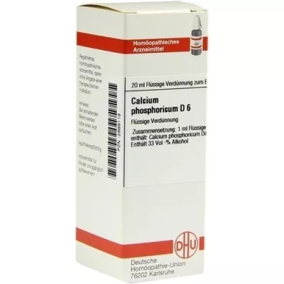 CALCIUM PHOSPHORICUM D 6 Verdunning, 20 ml