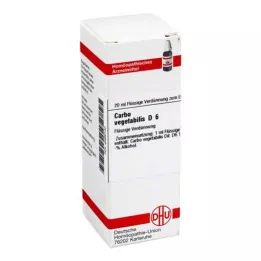 CARBO VEGETABILIS D 6 Verdunning, 20 ml