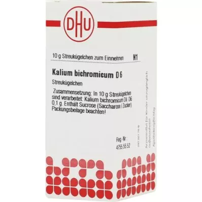 KALIUM BICHROMICUM D 6 bolletjes, 10 g