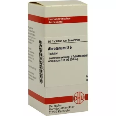 ABROTANUM D 6 tabletten, 80 stuks