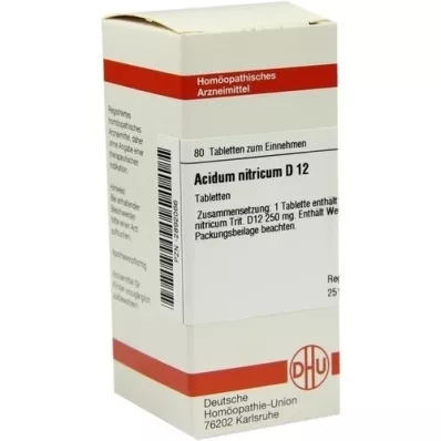 ACIDUM NITRICUM D 12 tabletten, 80 stuks