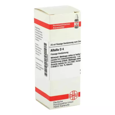 ALFALFA Verdunning D 4, 20 ml ALFALFA Verdunning D 4, 20 ml