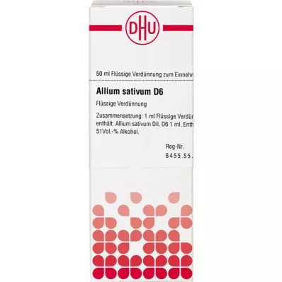 ALLIUM SATIVUM D 6 Verdunning, 50 ml