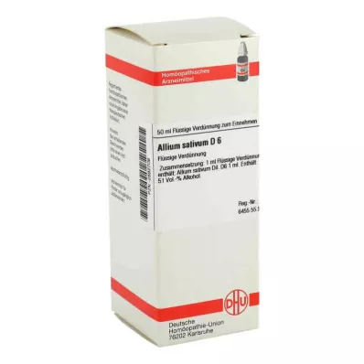 ALLIUM SATIVUM D 6 Verdunning, 50 ml