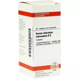 AURUM CHLORATUM NATRONATUM D 6 tabletten, 80 stuks