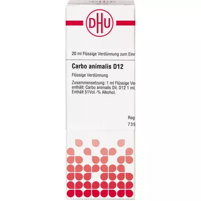 CARBO ANIMALIS D 12 Verdunning, 20 ml