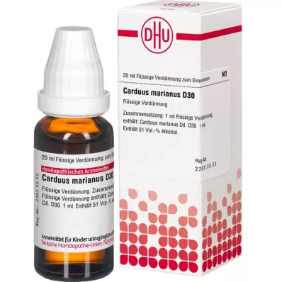 CARDUUS MARIANUS D 30 Verdunning, 20 ml