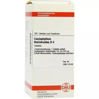 CAULOPHYLLUM THALICTROIDES D 4 tabletten, 200 stuks