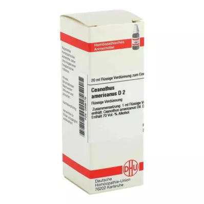 CEANOTHUS AMERICANUS D 2 Verdunning, 20 ml