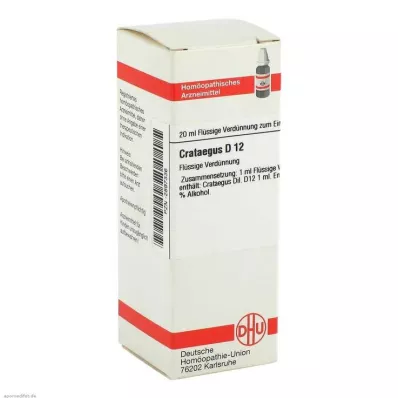 CRATAEGUS D 12 Verdunning, 20 ml CRATAEGUS D 12 Verdunning, 20 ml