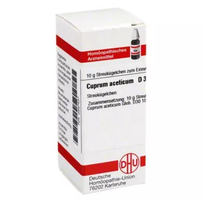 CUPRUM ACETICUM D 30 bolletjes, 10 g CUPRUM ACETICUM D 30 bolletjes, 10 g