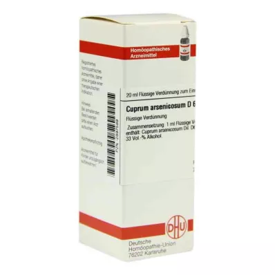 CUPRUM ARSENICOSUM D 6 Verdunning, 20 ml