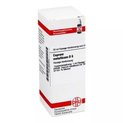 CUPRUM METALLICUM D 6 Verdunning, 20 ml CUPRUM METALLICUM D 6 Verdunning, 20 ml