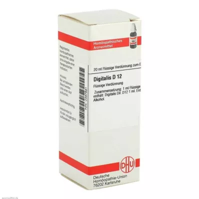 DIGITALIS D 12 Verdunning, 20 ml DIGITALIS D 12 Verdunning, 20 ml