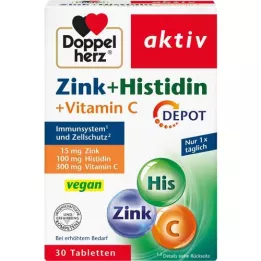DOPPELHERZ Zink+Histidine Depot Tabletten actief, 30 stuks