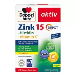 DOPPELHERZ Zink+Histidine Depot Tabletten actief, 30 stuks