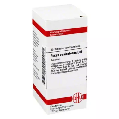 FUCUS VESICULOSUS D 6 tabletten, 80 stuks