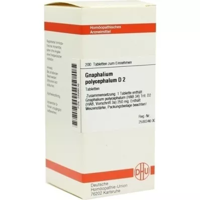 GNAPHALIUM POLYCEPHALUM D 2 tabletten, 200 stuks