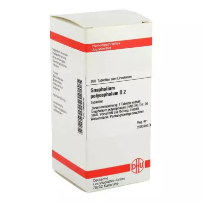 GNAPHALIUM POLYCEPHALUM D 2 tabletten, 200 stuks