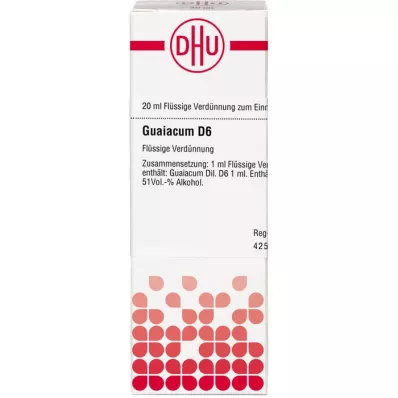 GUAIACUM D 6 Verdunning, 20 ml