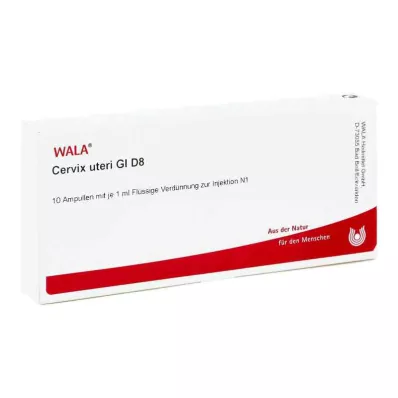 CERVIX uteri GL D 8 ampullen, 10X1 ml
