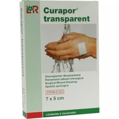 CURAPOR Wondverband steriel transparant 5x7 cm, 5 st