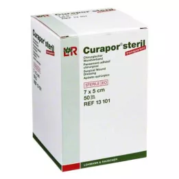 CURAPOR Wondverband steriel transparant 5x7 cm, 50 st