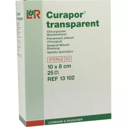 CURAPOR Wondverband steriel transparant 8x10 cm, 25 st