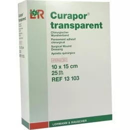 CURAPOR Wondverband steriel transparant 10x15 cm, 25 st