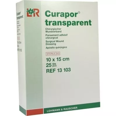 CURAPOR Wondverband steriel transparant 10x15 cm, 25 st