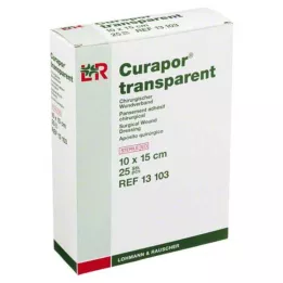 CURAPOR Wondverband steriel transparant 10x15 cm, 25 st