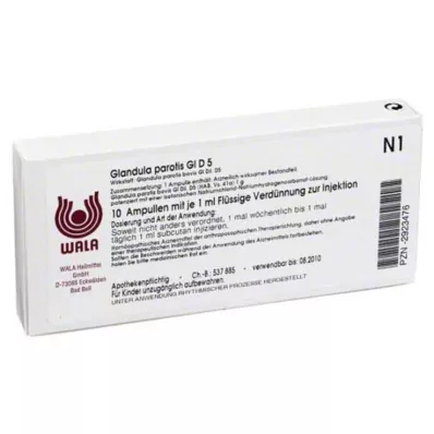 GLANDULA PAROTIS GL D 5 ampullen, 10X1 ml