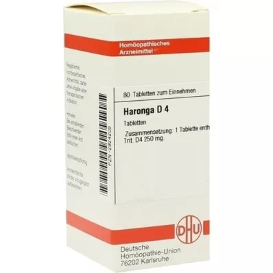 HARONGA D 4 tabletten, 80 st