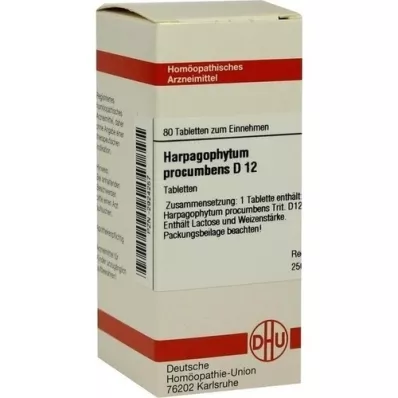 HARPAGOPHYTUM PROCUMBENS D 12 tabletten, 80 stuks