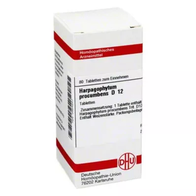HARPAGOPHYTUM PROCUMBENS D 12 tabletten, 80 stuks HARPAGOPHYTUM PROCUMBENS D 12 tabletten, 80 stuks